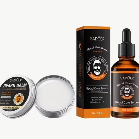 NEW - Beard Growth Mustache Oil Serum Sadoer Fast Growing Beard Bundle - Picture 7 of 7